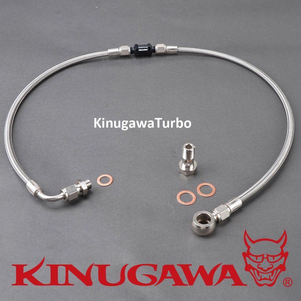 Kinugawa Turbo Oil Feed Line Kit - TD42/TD45/TB42/TB45 w/Kinugawa TD05/TD06 Oil Cooled Turbo 320-01035-029